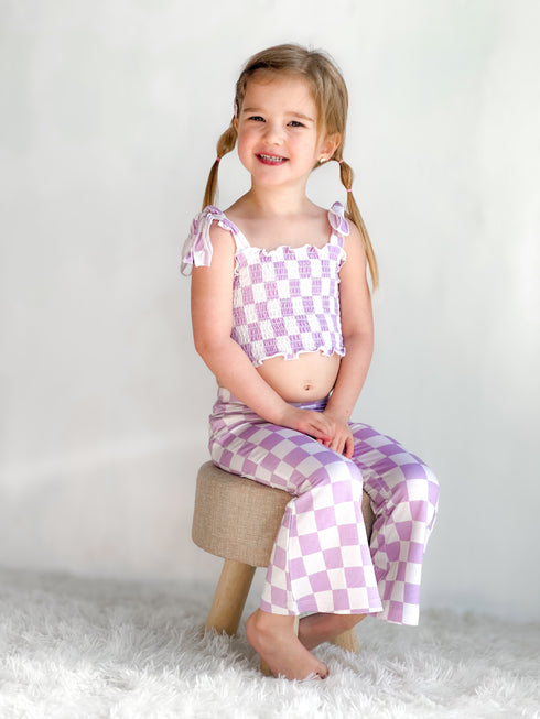 periwinkle-checks-dream-smocked-flare-set Dream-Big-Little-Co-pajama-baby-blanket